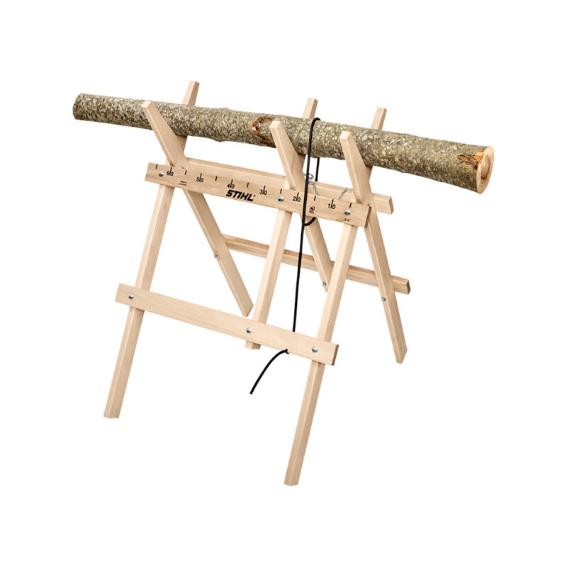 Wooden sawhorse